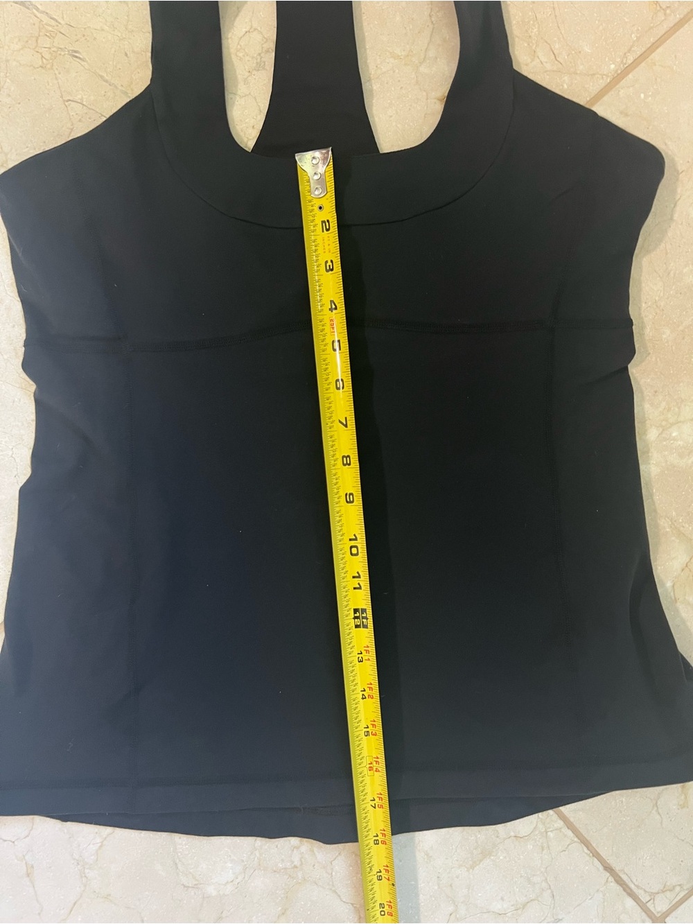 Lululemon Scoop Neck Tank Top Black Sz 12 Racerback Activewear Gym Yoga Pilates - Picture 9 of 9